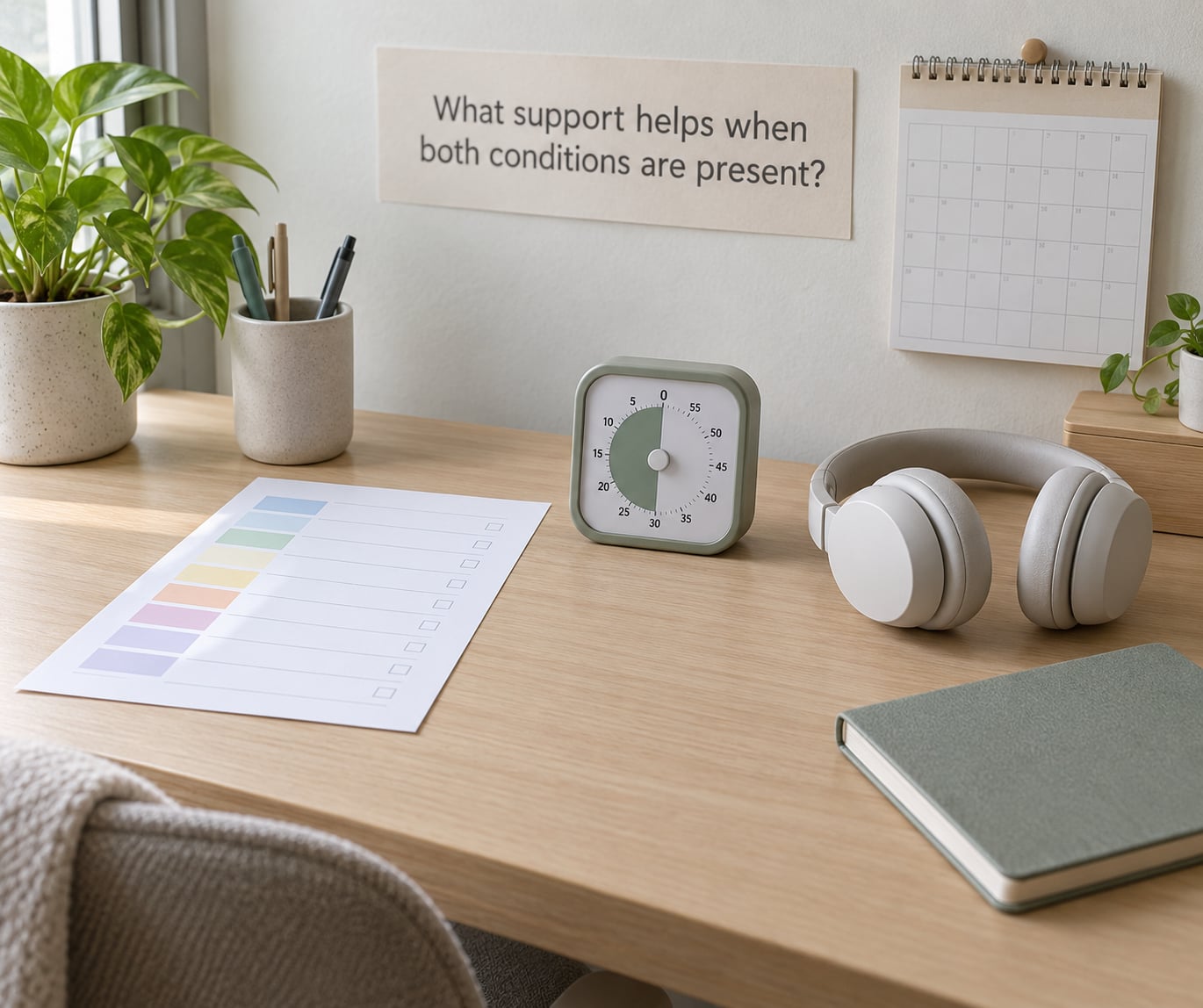 What support helps when both conditions are present?