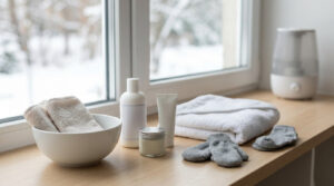 how to soothe dry winter skin on children