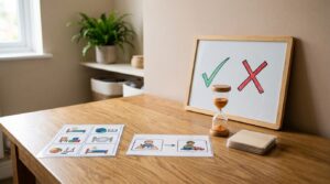 how to teach an autistic child to accept no