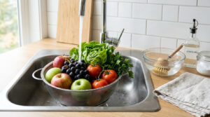 how to wash pesticides off produce