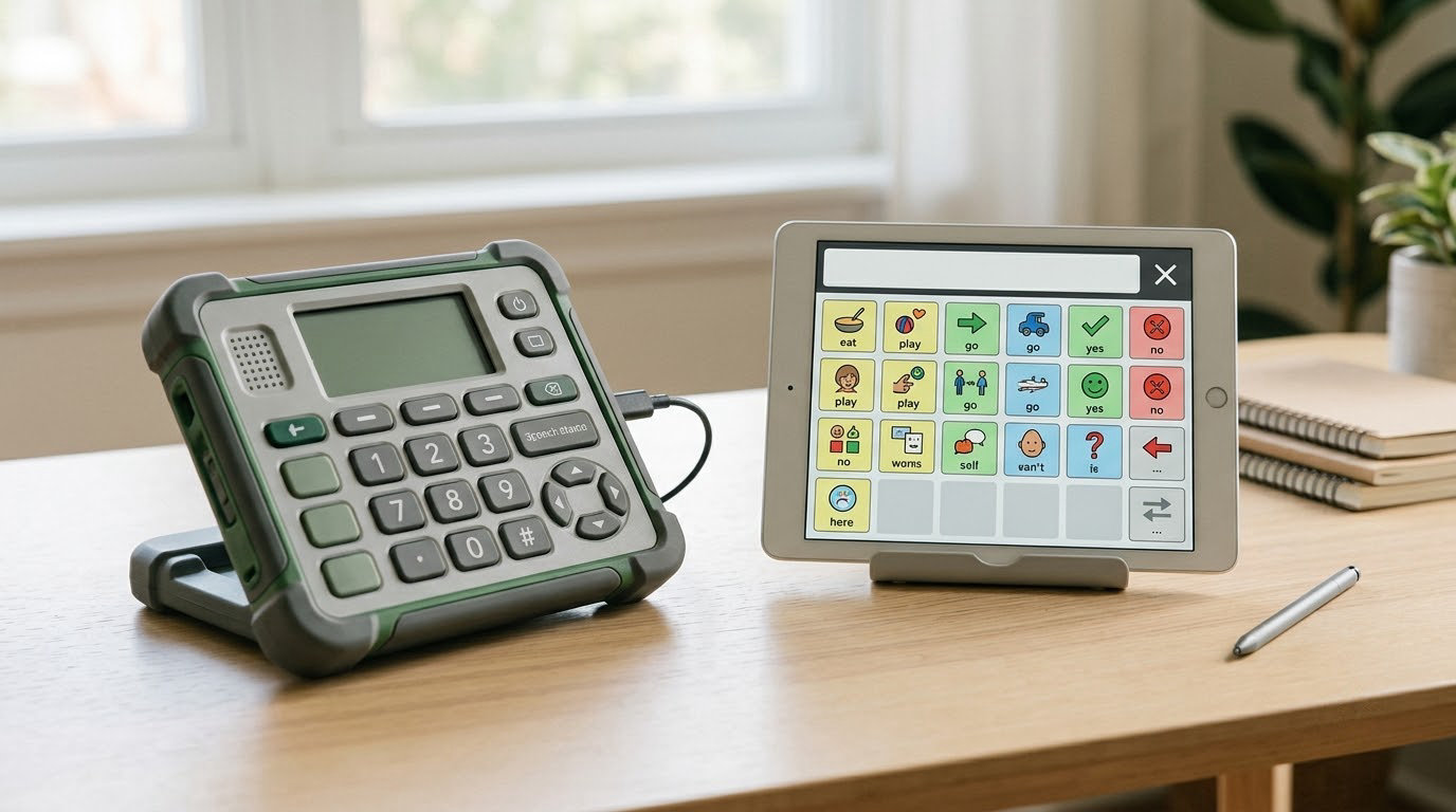 how to choose between a speech device and an app