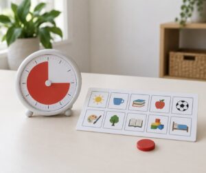 how to use a visual timer with kids