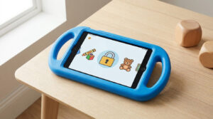 how to lock down a tablet for a young child