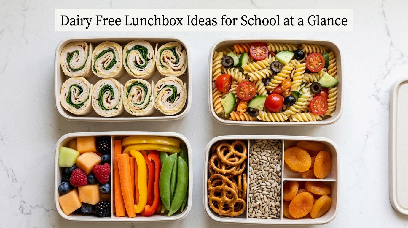 Dairy Free Lunchbox Ideas for School at a Glance