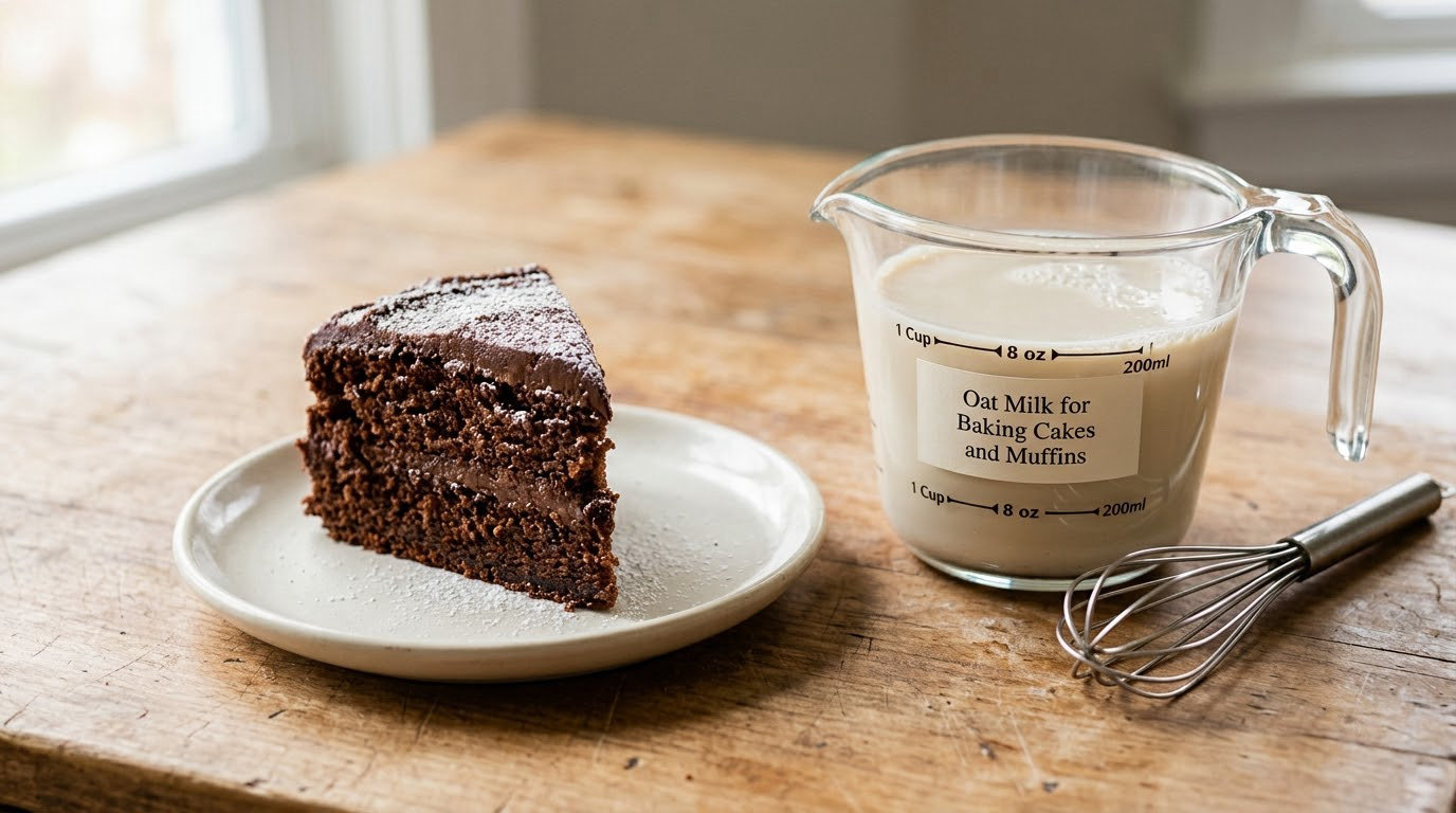 Oat Milk for Baking Cakes and Muffins