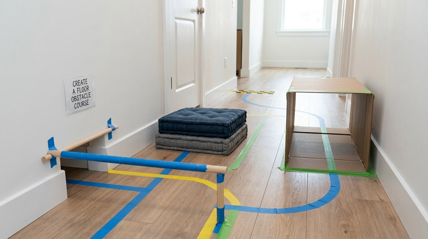 Create a Floor Obstacle Course
