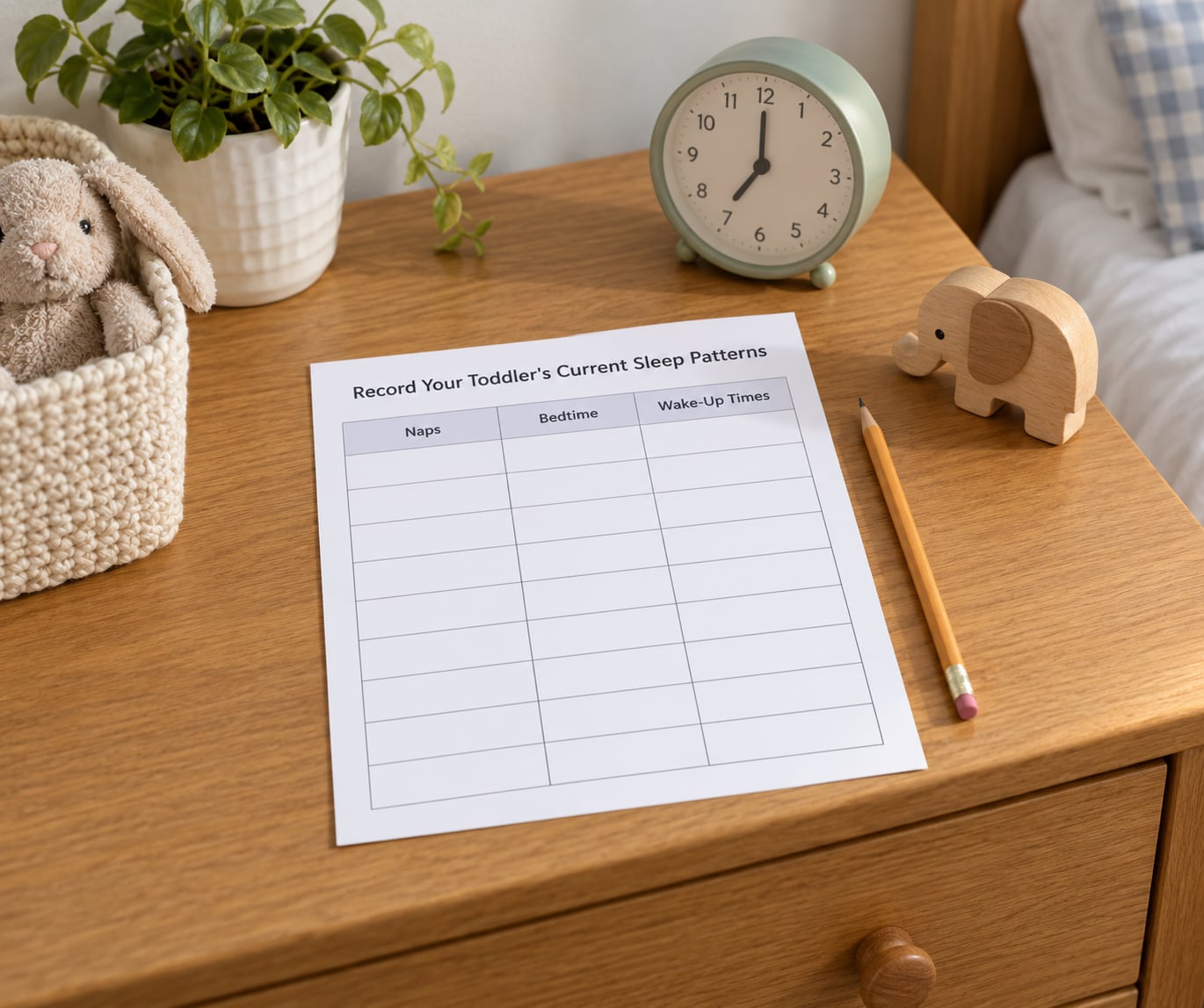 Record Your Toddler's Current Sleep Patterns