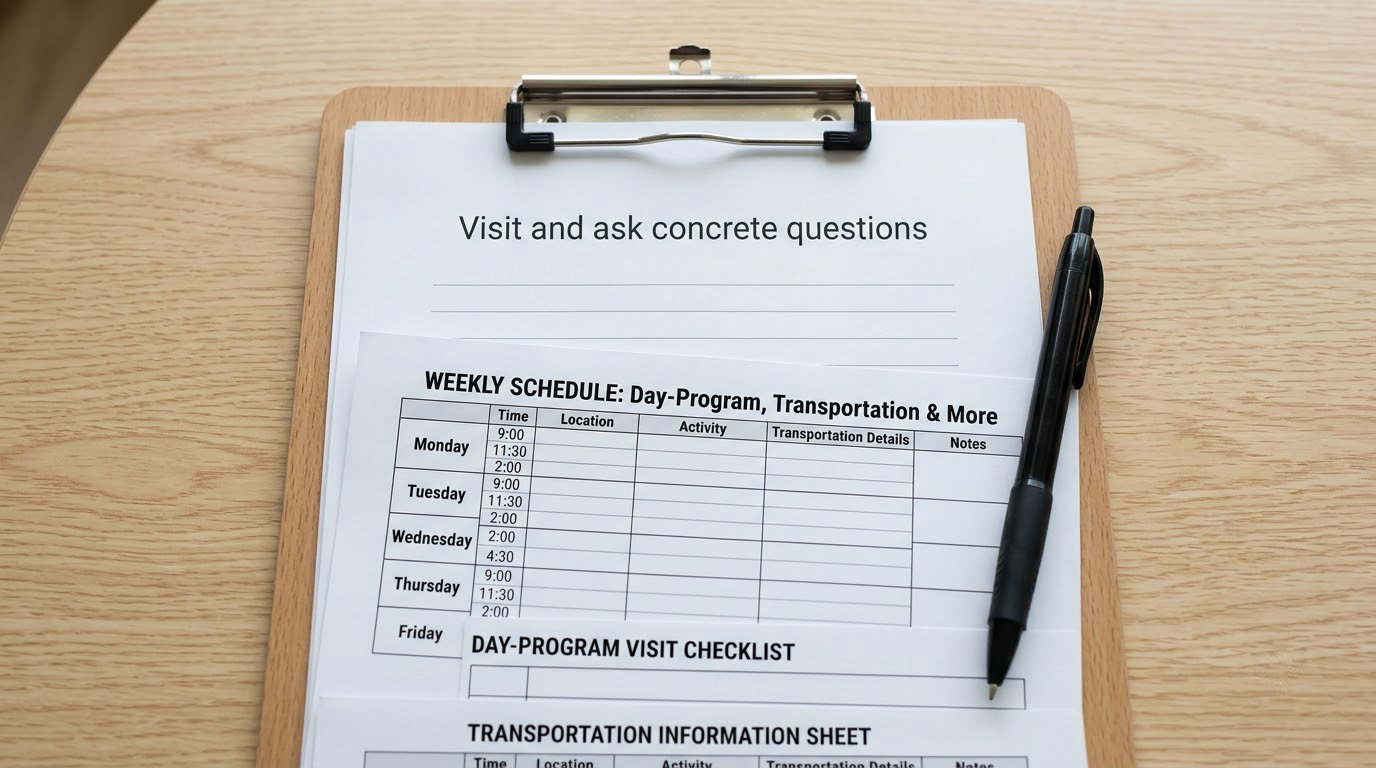 Visit and ask concrete questions