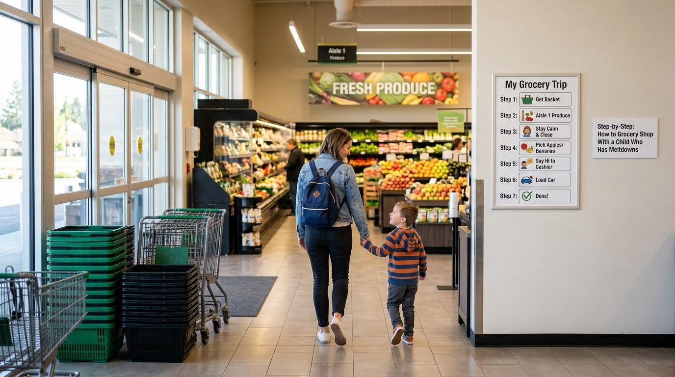 Step-by-Step: How to Grocery Shop With a Child Who Has Meltdowns
