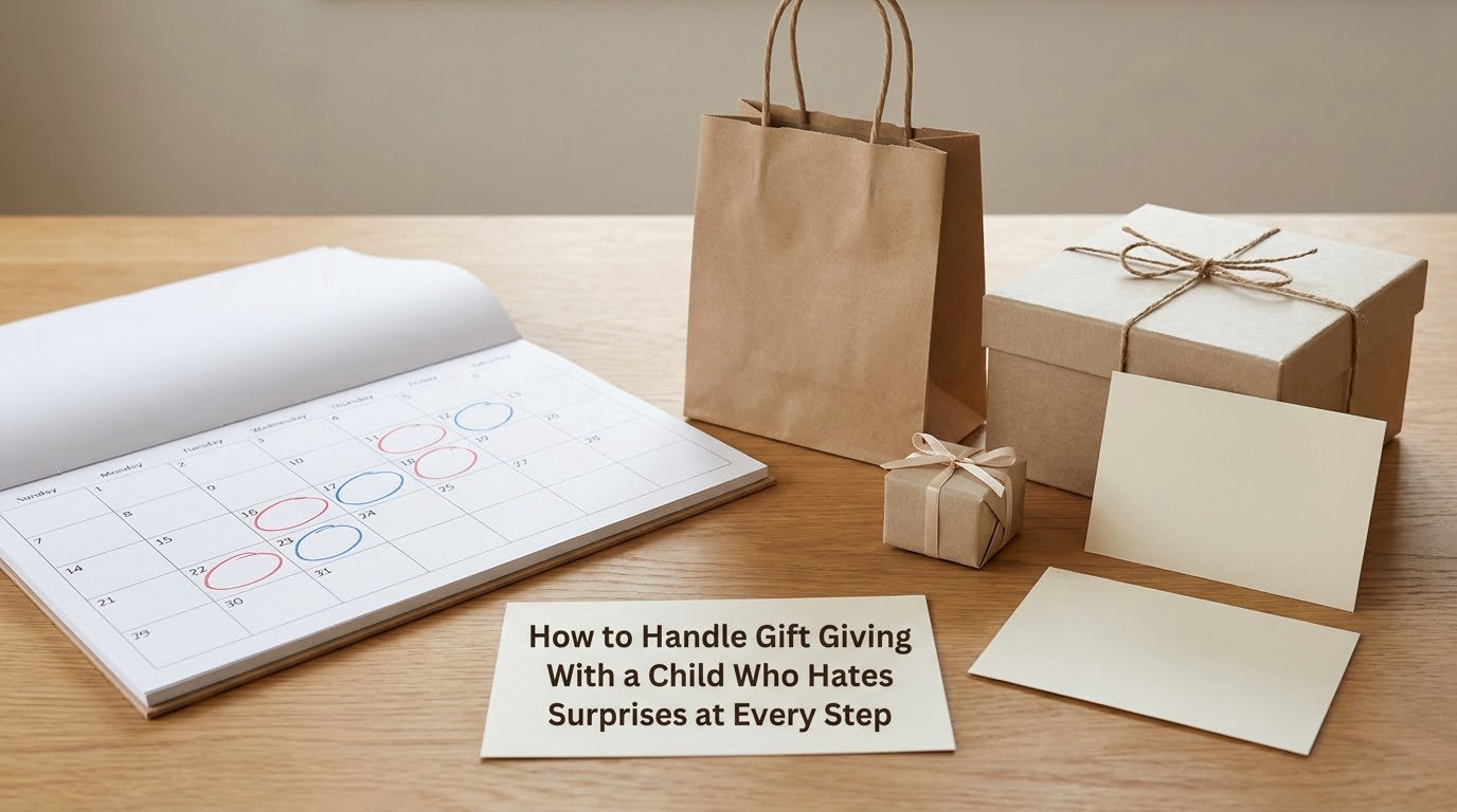 How to Handle Gift Giving With a Child Who Hates Surprises at Every Step