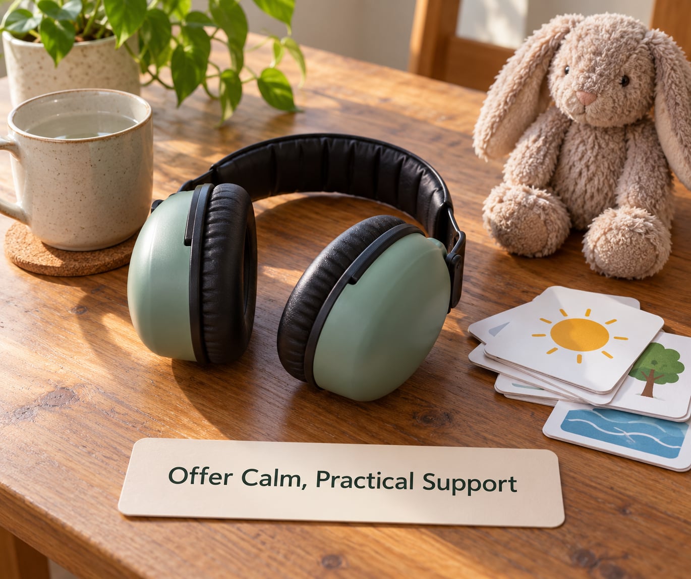 Offer Calm, Practical Support
