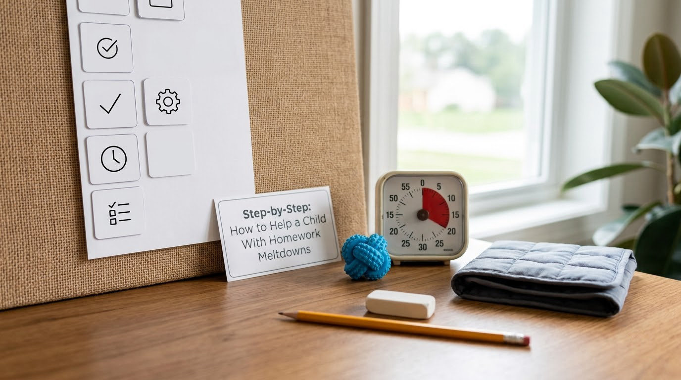 Step-by-Step: How to Help a Child With Homework Meltdowns