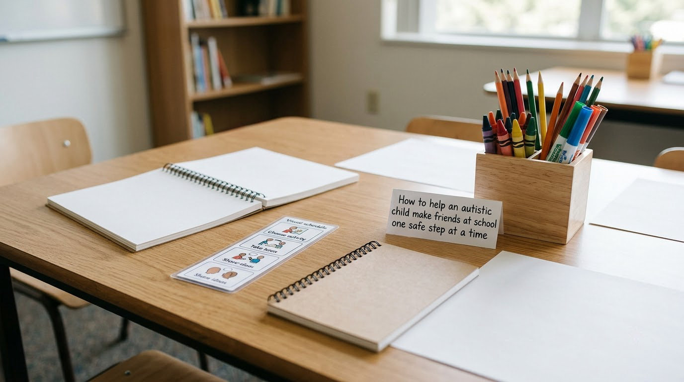 How to help an autistic child make friends at school one safe step at a time