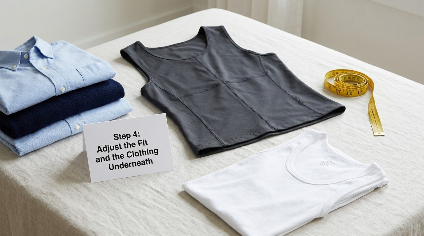 Step 4: Adjust the Fit and the Clothing Underneath