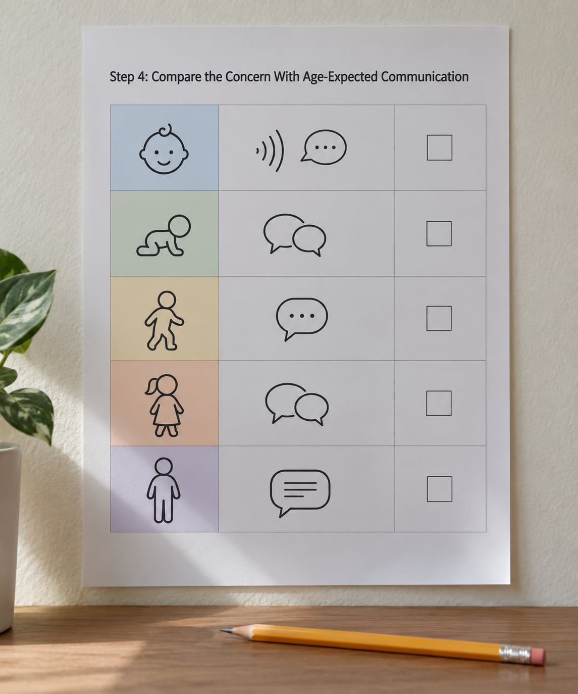 Step 4: Compare the Concern With Age-Expected Communication