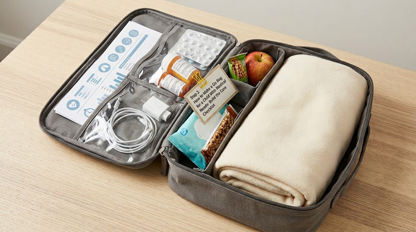 Step 2. How to Make a Go Bag for a Child With Medical Needs: Build the Core Checklist