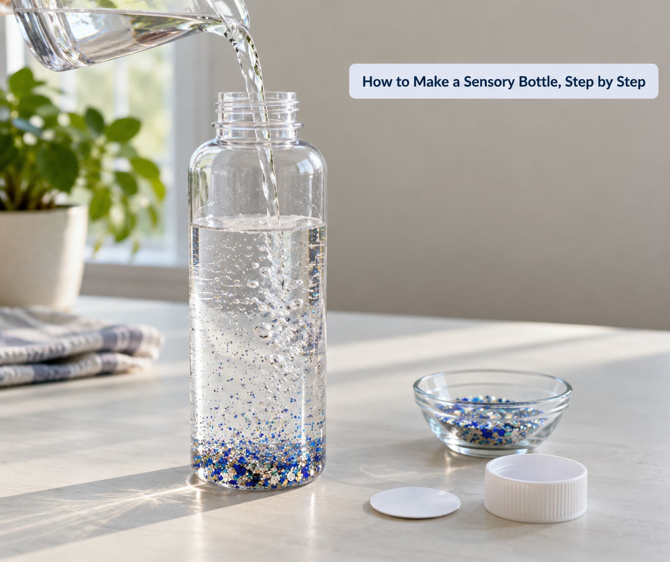 How to Make a Sensory Bottle, Step by Step