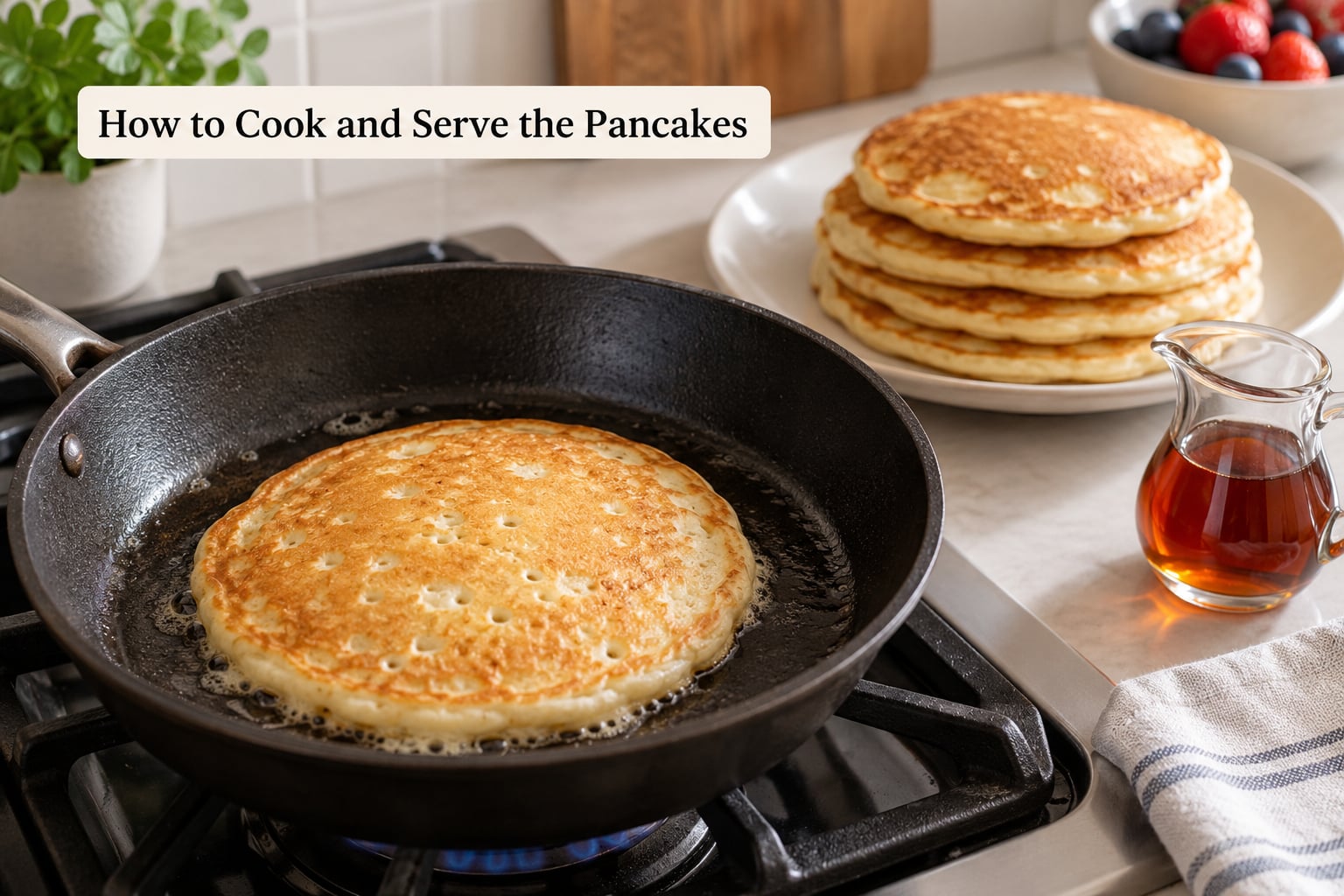 How to Cook and Serve the Pancakes