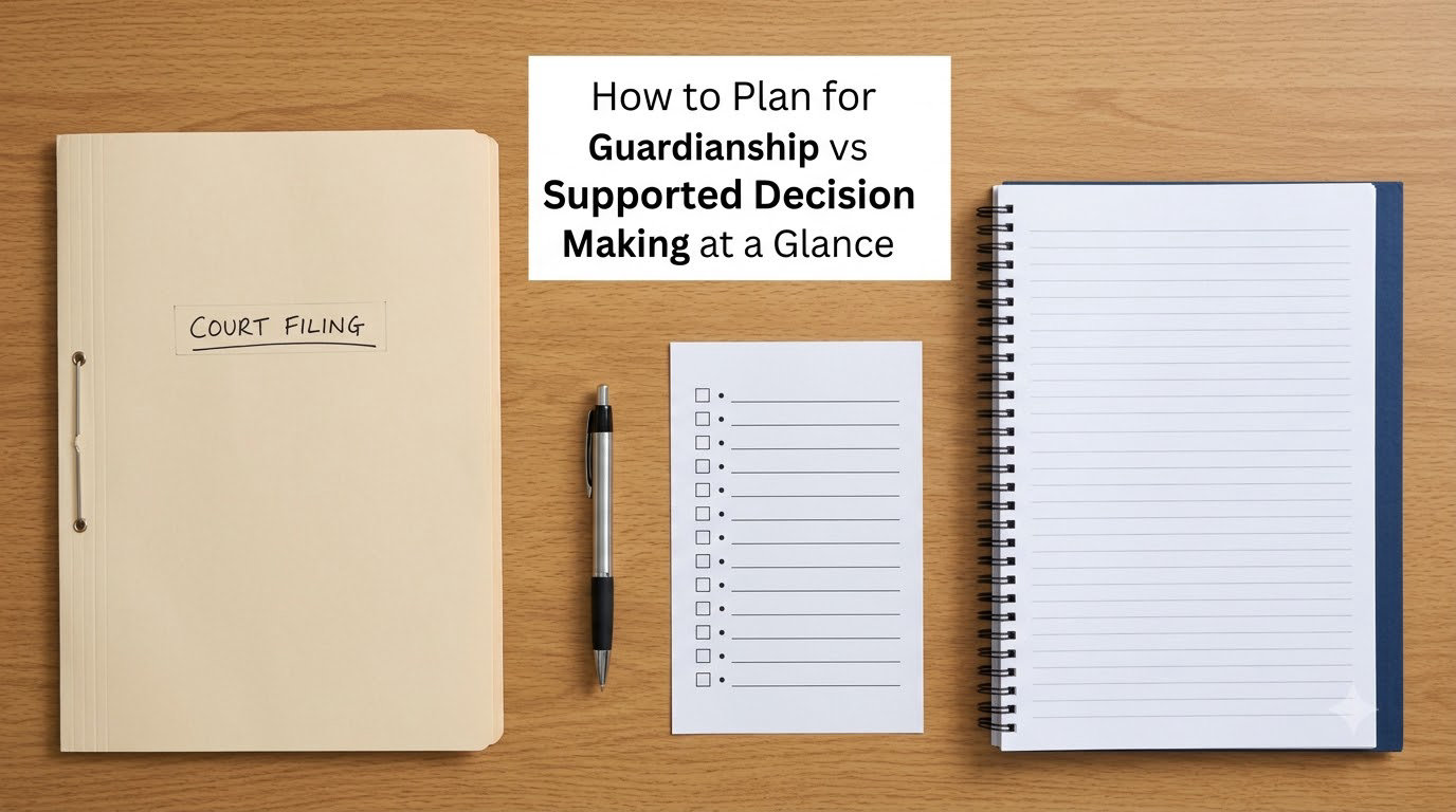 How to Plan for Guardianship vs Supported Decision Making at a Glance