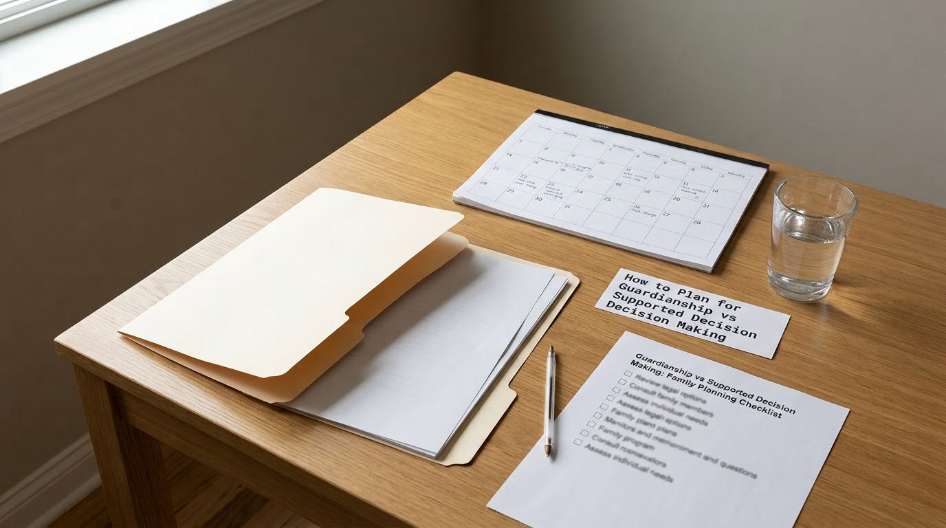 How to Plan for Guardianship vs Supported Decision Making