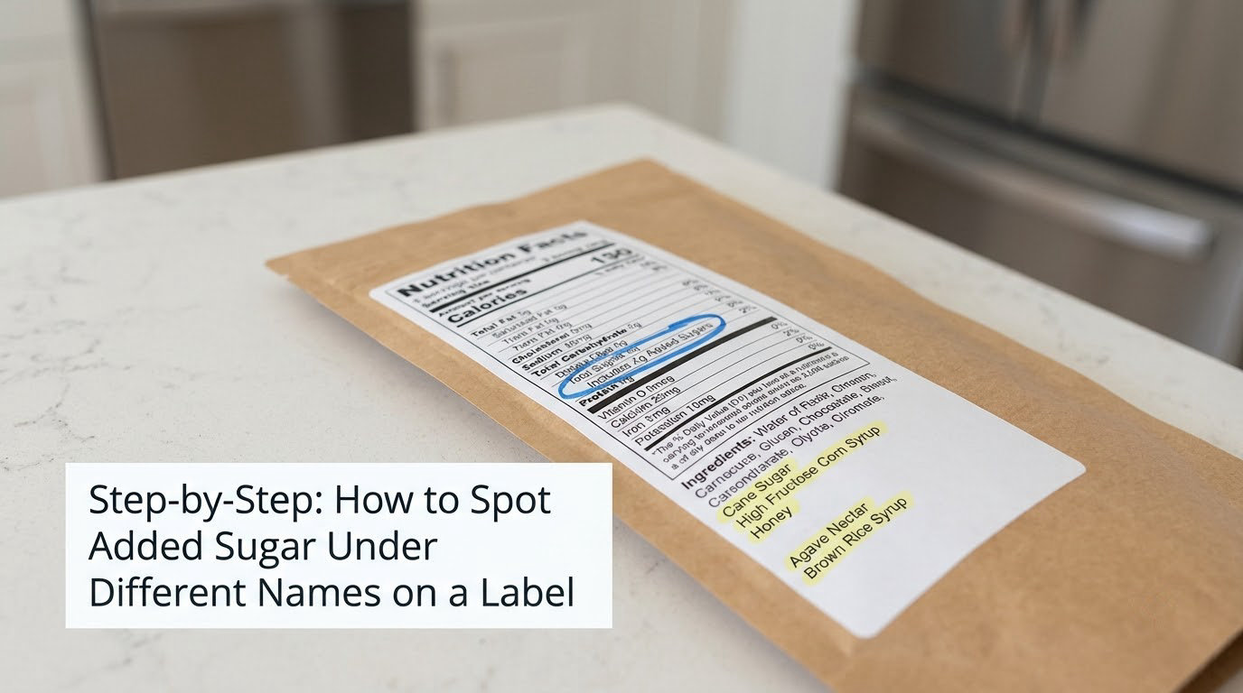 Step-by-Step: How to Spot Added Sugar Under Different Names on a Label