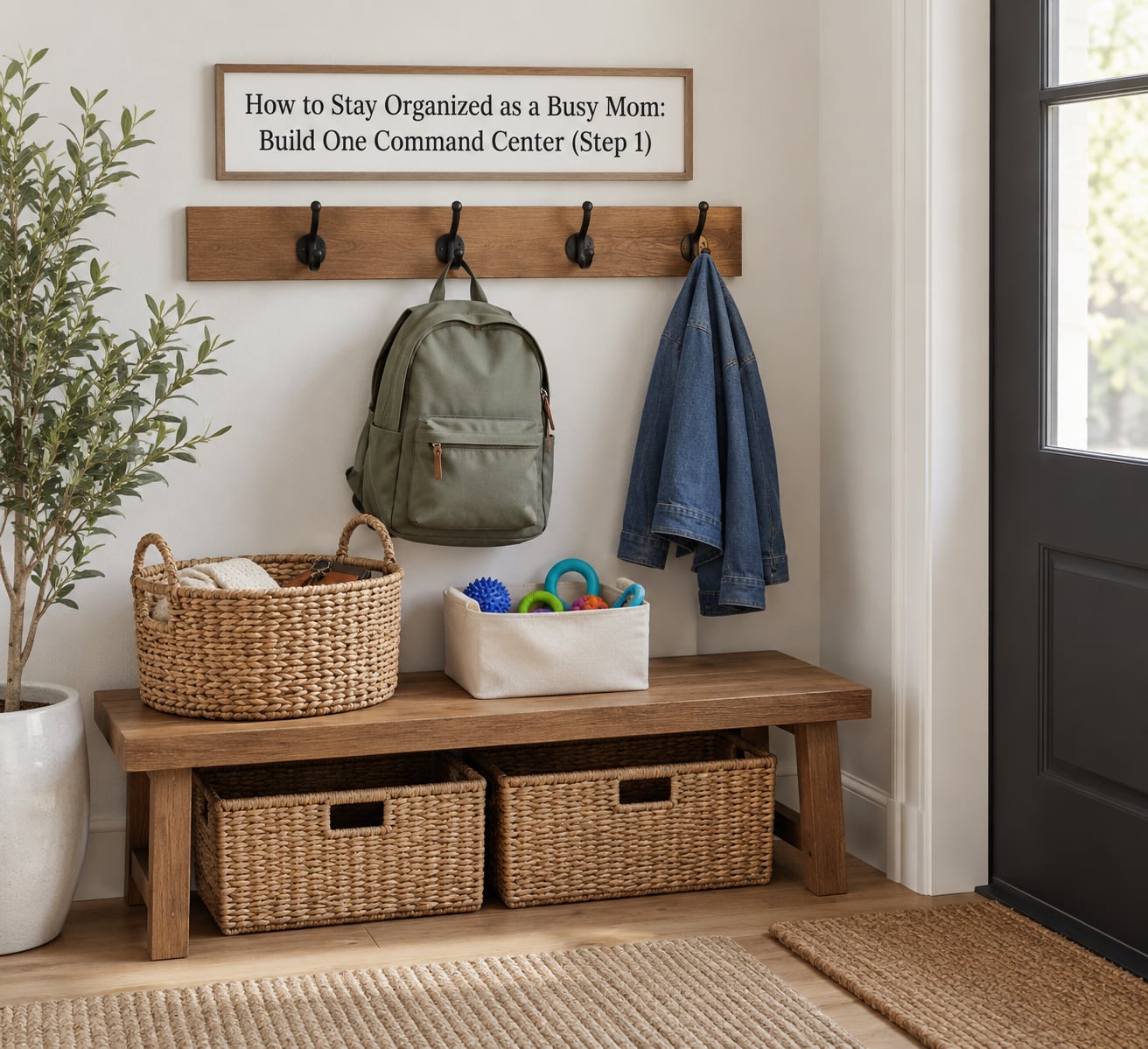 How to Stay Organized as a Busy Mom: Build One Command Center (Step 1)