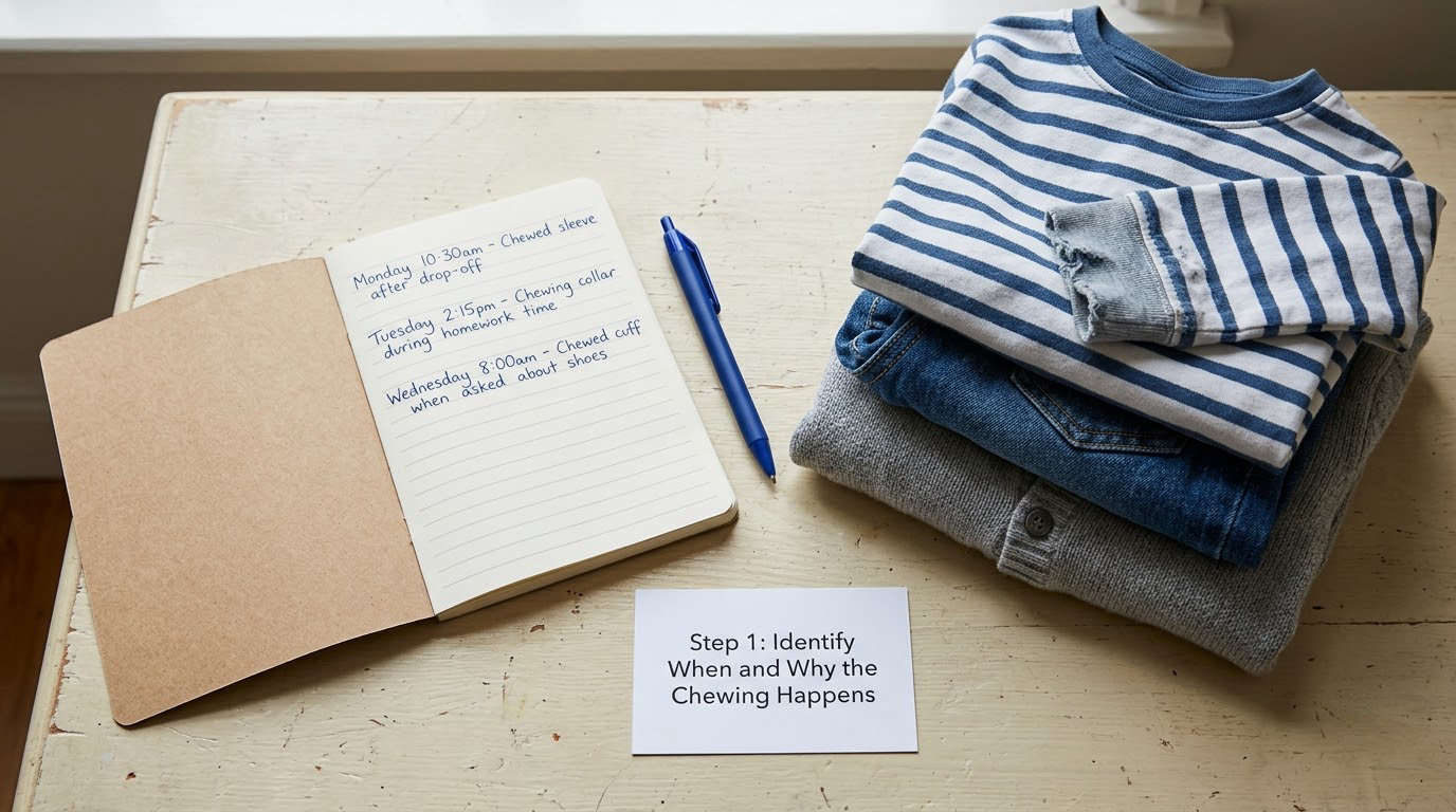 Step 1: Identify When and Why the Chewing Happens