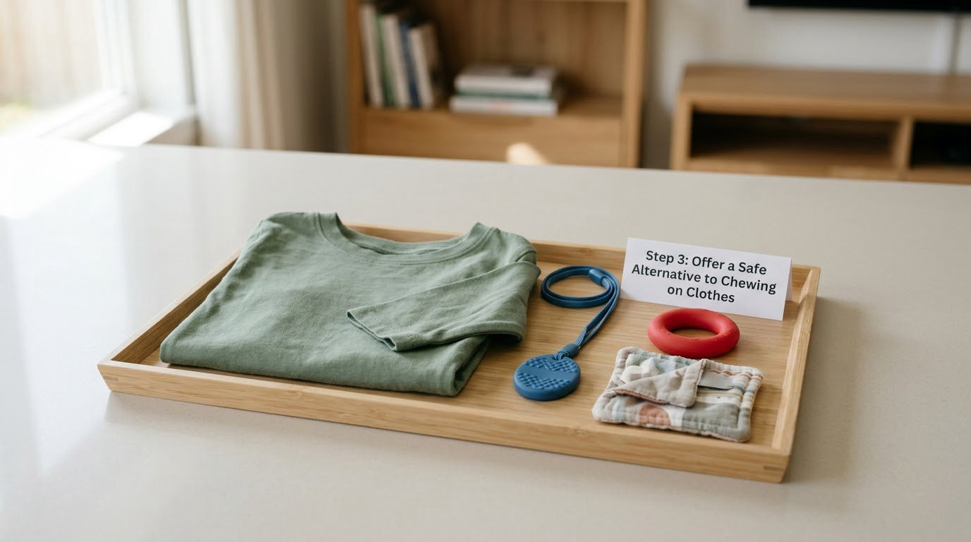 Step 3: Offer a Safe Alternative to Chewing on Clothes