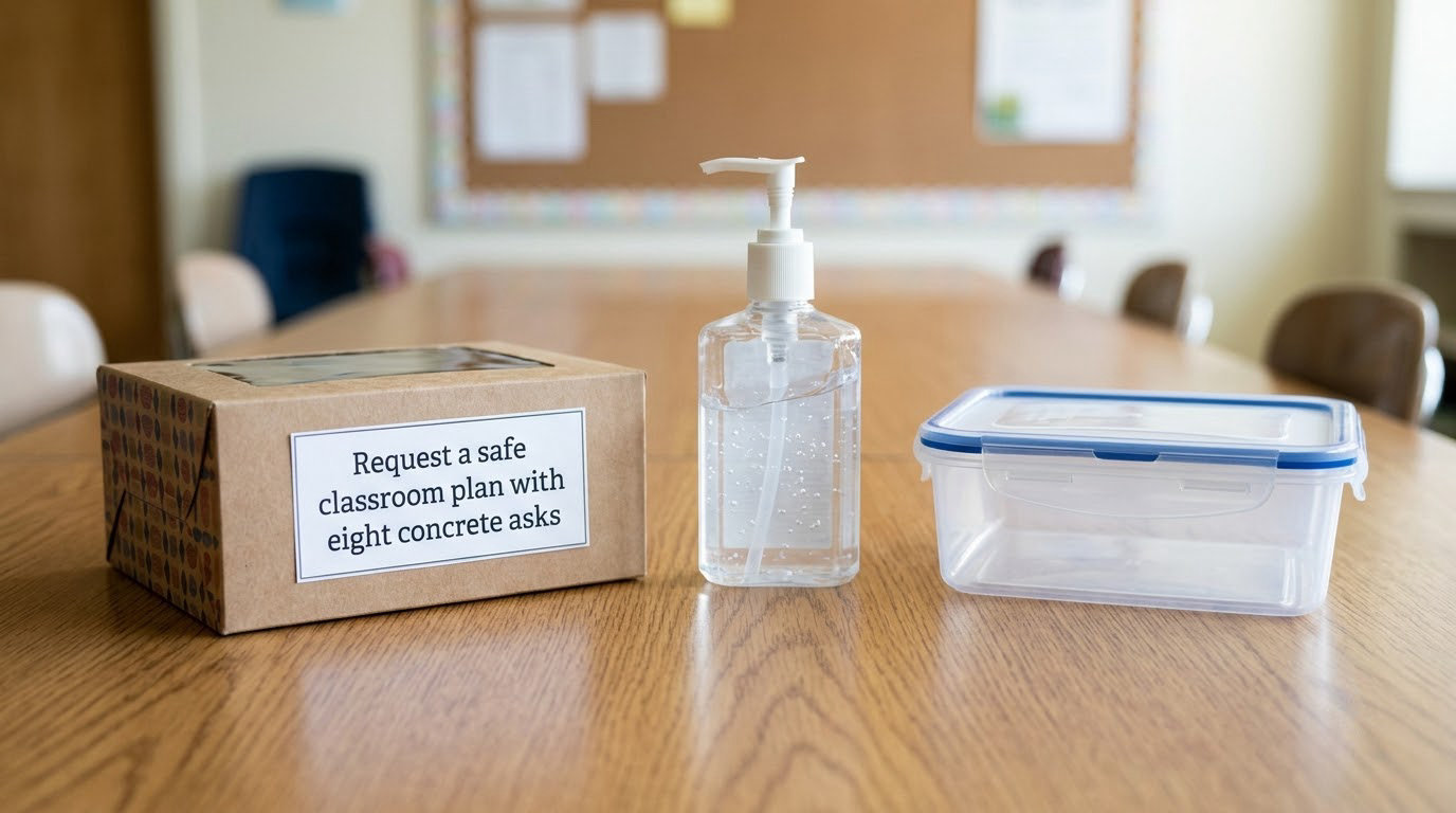 Request a safe classroom plan with eight concrete asks