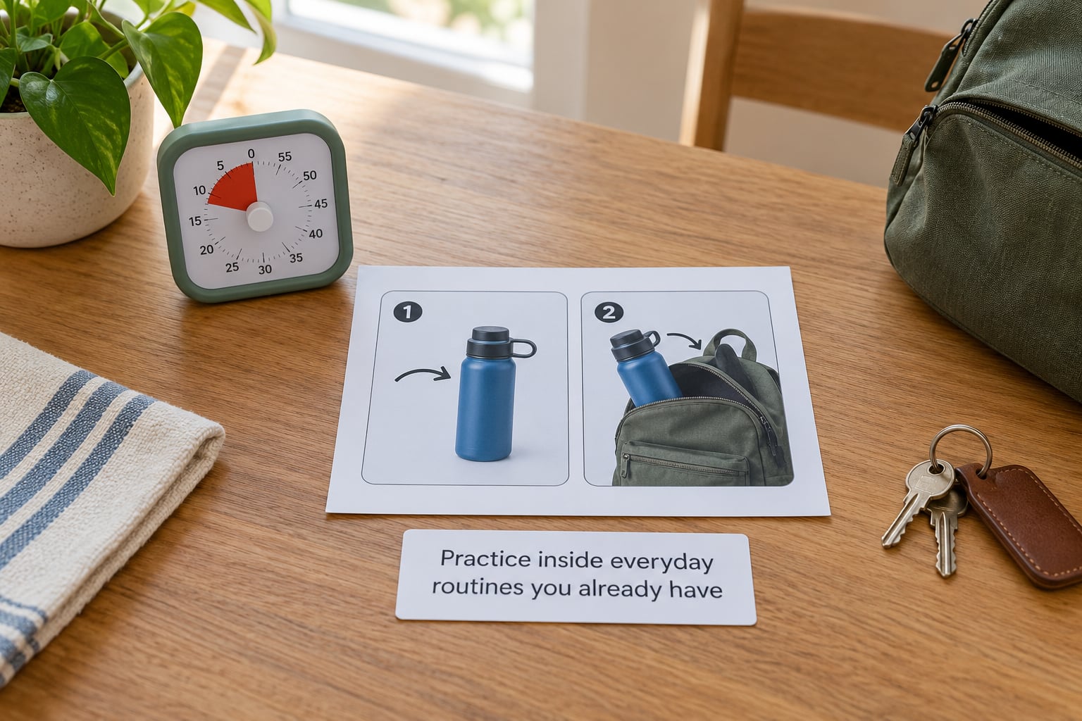 Practice inside everyday routines you already have
