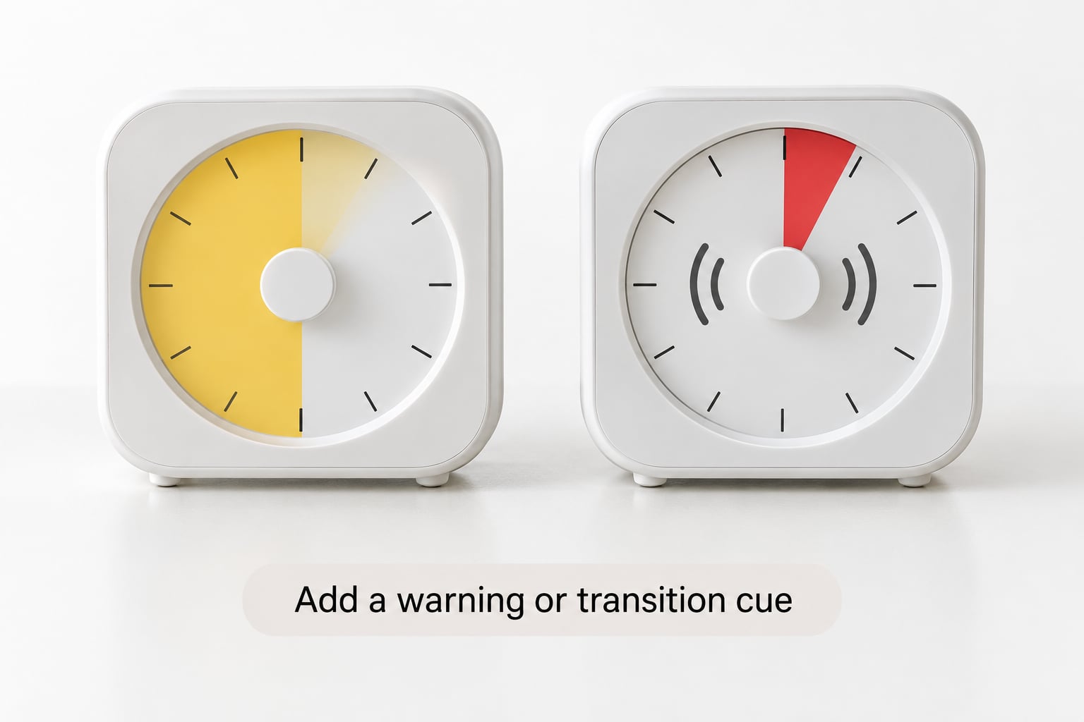 Add a warning or transition cue