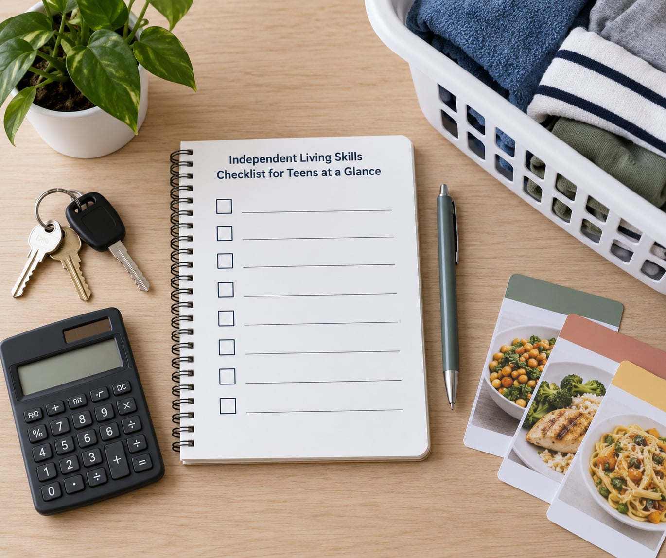 Independent Living Skills Checklist for Teens at a Glance
