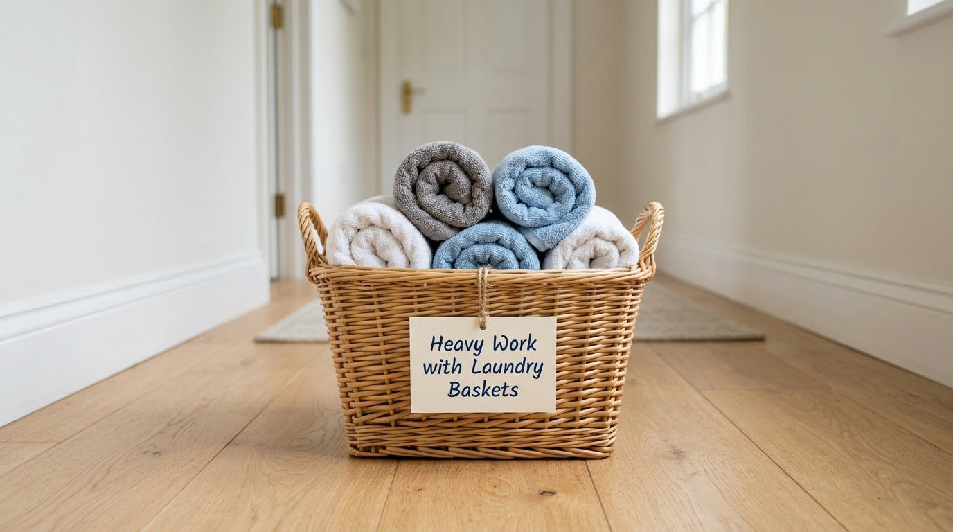 Heavy Work with Laundry Baskets