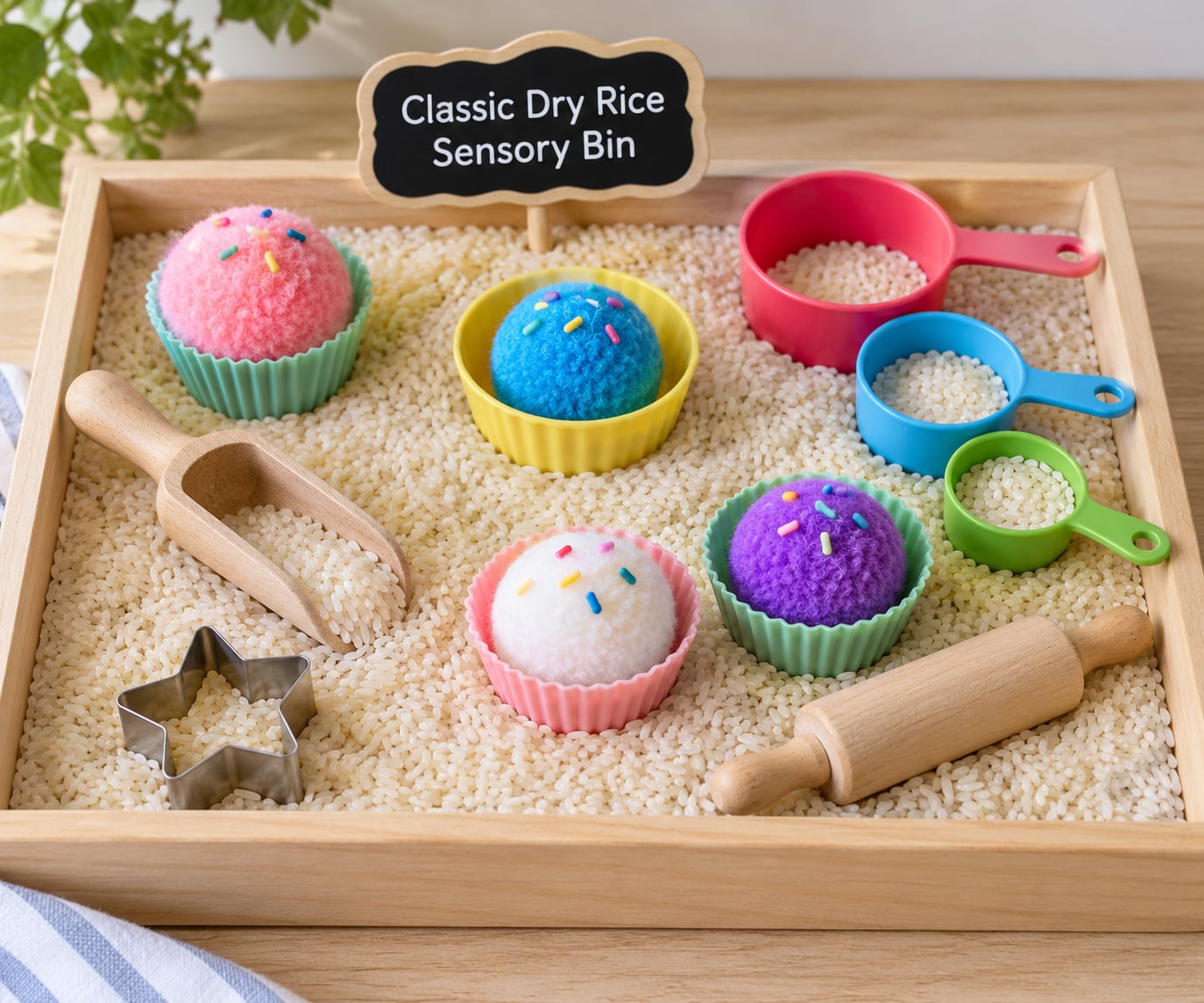 Classic Dry Rice Sensory Bin