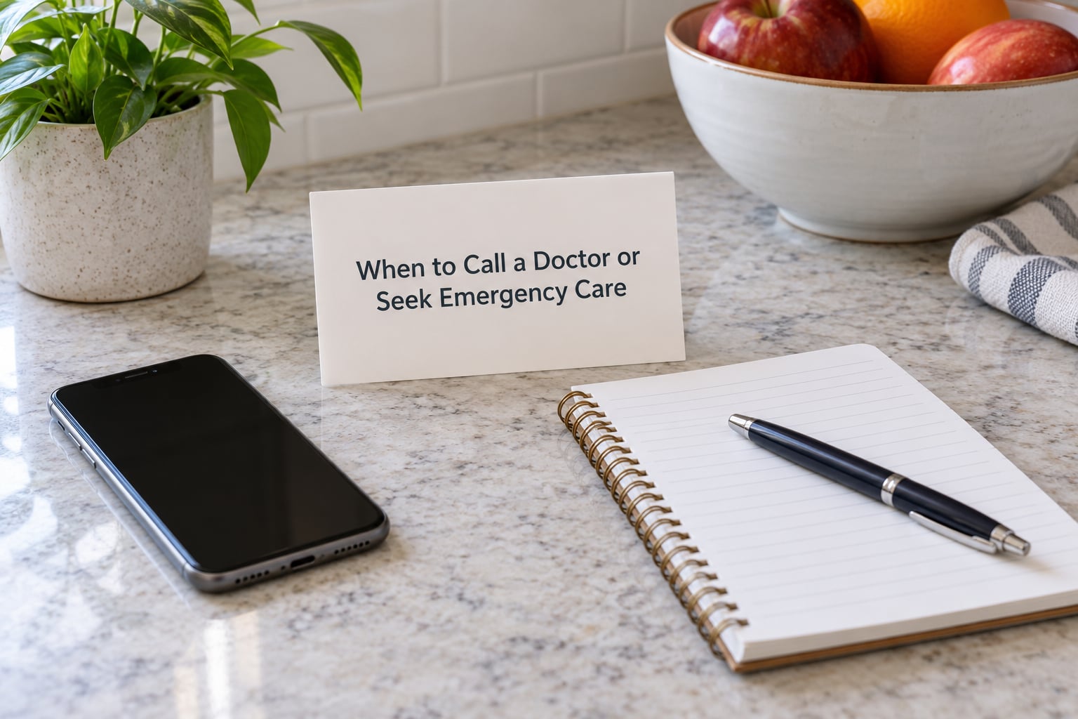 When to Call a Doctor or Seek Emergency Care