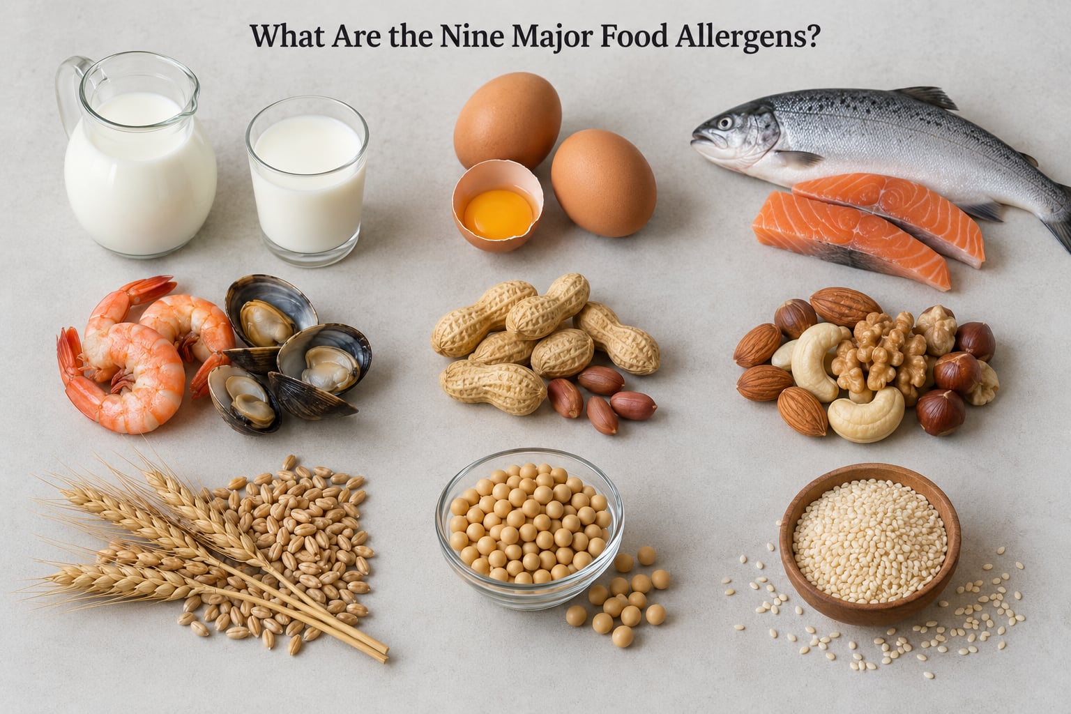 What Are the Nine Major Food Allergens?