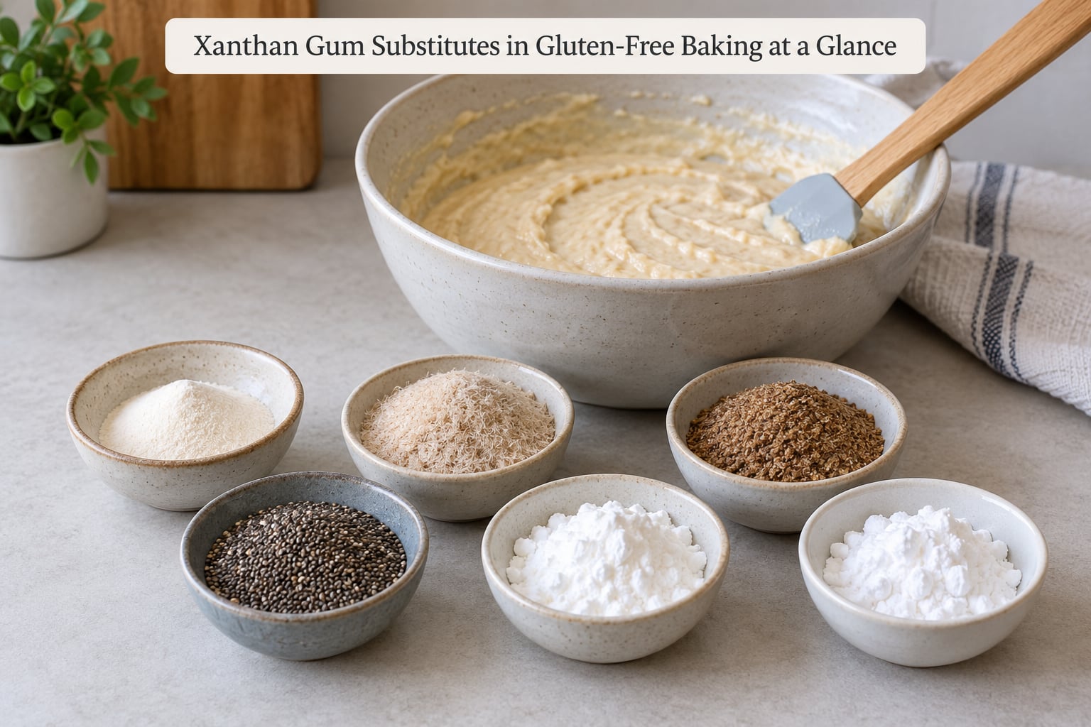 Xanthan Gum Substitutes in Gluten-Free Baking at a Glance
